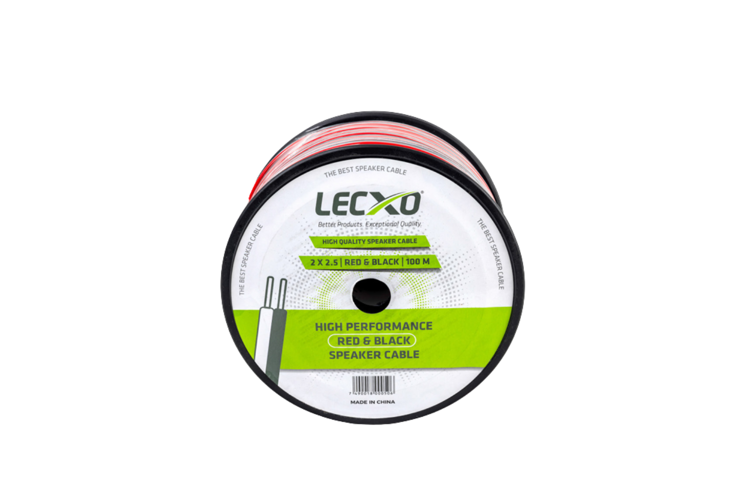 LECXO Red & Black CCA 2x2.5mm